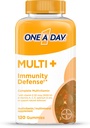 UNA A GIORNO Multi+ Supporto Immune Gummies, Immunità Multivitamina con vitamina D, vitamina C, vitamina E, vitamina A, zinco e altro ancora, Gummy Vitamin, 120 Conte