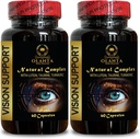 Formula naturale - Integratori di Luteina Organica - Supporto di Visione Naturale con Beta-Carotene & Antiossidanti - 2 Bottiglie 120 Capsule