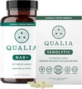 Qualia Life Sciences Bundle Qualia NAD+ & Qualia Senolytic, supplemento clinicamente testato, può Boost NAD+, supplemento invecchiante