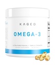 Kaged Omega 3 Fish Oil Supplement, 3000mg Omega 3 Grassty Acid con EPA & DHA, Ultra-Pure, Senza Pesce Burps, 60 pillole