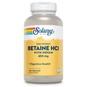 Solaray High Potency Betaine HCL con Pepsin - Integratore di acido cloridrico per la salute digestiva - con cloridrato di betaina e enzimi digestivi - Gut Health Support - Garanzia di 60 giorni, 250 VegCaps
