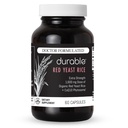 Durable RED Yeast Rice – Organico 1.600 mg Extra Strength + CoQ10 Phytosome – Supporta colesterolo sano, Cuore, Lipidi & Circulation – Dottore Formulato, Non OGM, Vegan, Made in USA (60 capsule).