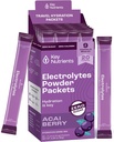 KEY NUTRIENTs Multivitamin Electrolytes Powder Packets - Delicious Acai Berry 20 Pack Hydration Packets - polvere di idratazione di viaggio - senza zucchero, senza calorie, senza glutine - Made in USA