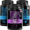 MEDCHOICE Dormire Melatonina (90ct) e cervello Nootropic (120ct) Supplemento Bundle - Benessere Duo per il sonno, cervello, messa a fuoco, & Mood Support - Vegan, Non OGM, Senza glutine