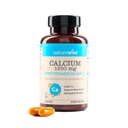 NatureWise High-Purity, All-Natural Calcium 1250mg + Vitamina D3 1000IU + Organico MCT Coconut Oil - Gravidanza Sicuro + Non-OGM - Absorption Friendly, Gluten Free - 60 Softgels[30-Day Supply]