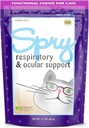 In Clover Spry Daily Respiratory e Ocular Support Soft Chews for Cats, con L-Lysine, Superfoods e Prebiotics per un forte sistema immunitario, 2.1 oz. (60 conteggio)