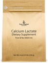 Ingredienti originali puri Lattato di calcio (8 oz) Integratore di calcio, Electrolyte