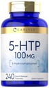 Carlyle 5HTP | 100mg | 240 capsule | 5 Hydroxtryptophan | Non-GMO & Gluten Supplemento gratuito