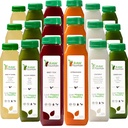 Detergente di succo di 5 giorni da fontana cruda, tutto naturale Detox Cleanse, Juicing per il riposo del corpo, succo pressato a freddo veloce, ottimo modo per saltareavviare un più sano, dieta 30 bottiglie 12oz, 5 colpi di zenzero