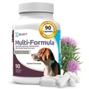 K9 Selezionare Multi-Formula Dog Vitamine per cani medi - 20 mg HMR Lignans, 2 mg Melatonina, 40 mg di latte Thistle - Aiuta cuore, fegato, digestione & Coat Salute, Cane Multivitamin, 90 capsule