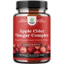 Pulire capsule di aceto di sidro di mele - ACV Cleanse and Detox Pills for Gut and Digestive Health with Slimming Cayenne - Capsule ACV ad alta resistenza per la pulizia del fegato e il disintossico del corpo intero (60 Servings)