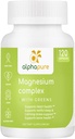 Complesso di Magnesio con Verdi, Magnesio Glycinato, Magnesio Gluconato e Magnesio Malato Fornire 250 mg di Magnesio Elementale Per Serving, Terze Parti Testata. Più Cinque verdi ricchi di magnesio