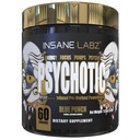 Insane Labz Psychotic Gold, High Stimulant Pre Workout Powder, Extreme Lasting Energy Focus, Pompe e Endurance con Beta Alanine, DMAE Bitartrate, NO Booster (60 Serve, Blue Punch)