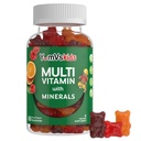 YumVs Bambini Multivitaminici Gummies - Frutta aromatizzata Masticabile Multivitamina dei bambini - Vitamine per bambini Multivitaminico Gummy con 12 Minerali & Vitamine A C D3 E B6 B12 - Kosher Halal Gluten Free (60 Conte)