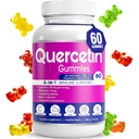 Quercetin Gummies by BioVitalica - Quercetin con vitamina C e Zinc & Elderberry + Vitamina D3-5 in 1 Supporto Immune - Zinc Quercetin 750 mg per bambini e adulti (1)