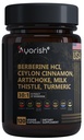 Berberina Supplemento – Alta resistenza 7500mg Equivalente – Berberina con Ceylon Cinnamon, Latte Thistle & Turmeric – 120 capsule vegane – Non OGM, USA Formulato