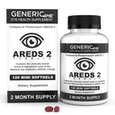 AREDS 2 SoftGels, 500 mg Vitamina C, 400 IU Vitamina E, 10 mg Lutein, 2 mg Zeaxantina, 80 mg Zinco, 2 mg Rame - Supporta la salute degli occhi - 120 Mini SoftGels (fornitura di due mesi)