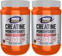 NOW Nutrizione sportiva, Polvere monoidrata della creatina, produzione di massa*/energia*, 21.2- once (pacchetto di 2)