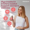 Kindnature Dual-Pack: Myo-Inositol & D-Chiro Gummies per la salute e l'assorbimento elevato delle donne Magnesio Gummies per il riposo e il riposo