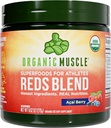 Muscolo organico rosso polvere | Caffeina-Free Energy & Heart Support | Pre-allenamento con barbabietola radice, Acai, Pomegranate & Antiossidanti | Non-GMO, Vegan, 30 Serve