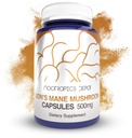 Nootropics Depot Lions Mane Mushroom Capsules | 500mg | 60 Count | Hericium erinaceus | Estratto di Mushroom del corpo di fruttificazione completo | Integratore di salute del cervello | Neuroprotective + Boosts Mood