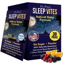 Dr. Price's Vitamins Natural Sleep Aid - Supplemento al sonno - Melatonina per il sonno - 30 pacchetti - Sleep Aids Adults, Tryptophan, Polvere di Magnesio calmante, supporto per il sonno non sonnolenta
