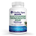 Supporto congiunto avanzato e sollievo, Condroitina di Glucosamina, Zinco, Rame, Made in USA, 90 compresse vegetali