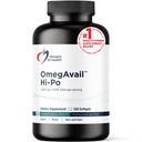 Progetti per salute OmegAvail Hi-Po - TG (Trigliceride) Omega-3 Fish Oil Supplement, 1600mg EPA/DHA per porzione con limone + vitamina E per minimizzare Pesce Taste (120 Softgels)