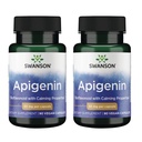 Swanson Apigenin-Bioflavonoide Integratore Naturale Prostate Support-Metabolismo & Nerve Health Support-Can Support Sleep & Relaxation 90 Caps, 50mg Ogni 2 Pack