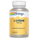 SOLARAY L Lysine 500 mg Capsule - Integratore Aminoacidi Essenziale Free-Form - Supporto Benessere Potente con Aminoacido L-Lysine - Lab Verificato, Garanzia di 60 giorni, 120 Serve, 120 VegCaps