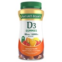 Vitamina D3 Gummies, Supplemento alla vitamina, Supporta la salute immunitaria, 50mcg, 2000IU, Frutta mista, 90 Gummies
