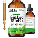 Gocce di estratto di Ginkgo Biloba di Wild & Organic - Brain & Focus Support - Integratori di Ginkgo Biloba Liquidi - Vegan, Zucchero & Alcol-Free Erboristeria - 4 fl oz