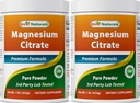Migliore naturale Citrato di magnesio Polvere 1 Pound (1 LB (Pack of 2))