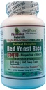Riso di lievito rosso organico w CoEnzyme Q10 e Piperine 600 mg ad alto assorbimento 100 tappi di maiale 1200 mg per porzione