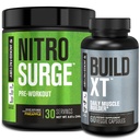 Jacked Factory Nitrosurge Pre-Workout in Ananas & Build XT Muscle Building Bundle per uomini e donne