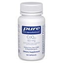 Pure Encapsulations CoQ10 60 mg | Coenzyme Q10 Supplemento per energia, antiossidanti, salute cerebrale e cellulare, cognizione e supporto cardiovascolare* | 60 capsule