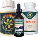 Carnivora Triple Play - Supporto di Sistema Immune, Flush di Sistema Lymph, e Miglioramento per Giunti e Digestione (Bundle con 1 Bottiglia Ciascuno di Carnivora Vegi-Caps, Drenaggio Lymph, e Turmerico)