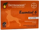 Bayer Dermoscent 6 Spot sulla cura della pelle per cani piccoli fino a 22 lb Fish Oil Integratori nutrizionali