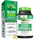 Zenwise Salute Vegan Omega 3 Supplemento - Burpless Omega 3 Supplemento con DHA, EPA & DPA acidi grassi per la salute immunitaria - Olio di pesce alternativa da Sustainably Sourced Marine Algae Oil - 48 Softgels