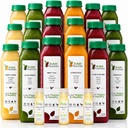 3 giorni di succo di pulizia da fontana cruda, tutto naturale Detox Cleanse, Juicing per il riposo del corpo, succo pressato a freddo veloce, ottimo modo per saltareavviare una dieta sana, 18 bottiglie 12oz, 3 colpi di zenzero