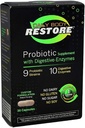 Capsule di supplemento probiotici con enzimi digestivi 30 ea (Pack of 4)