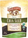 Semi di chia organica di Barlean con 2,140 mg Omega 3 acidi grassi, supplemento di fibra per l'intero seme di chia per Smoothies, non OGM certificata, 12 oz