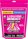 VITAL 4U® Liquid Energy Shot - Caffè e Cioccolato Ciliegia Combo Pack, Ginseng, Vitamine B, naturalmente addolcito, 24 ct