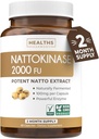 Sanità Harmony Nattokinase 2000 FU (non OGM) Potente Nattokinase Supplemento Fatto da Soia naturalmente Fermented - (2 mesi di fornitura) 60 Vegan Natto Capsule