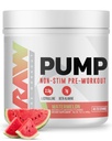 Pompa RAW Stim Free Pre Workout (Watermelon) - Non-Stimolant Pre Workout Supplement Powder Nitric Oxide Booster - Pre Workout Supplements Drink for Durante l'allenamento - 40 Serve