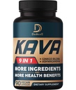 Kava Kava Capsule - 3 mesi di fornitura - 9 erbe con Ginkgo Biloba, Ashwagandha Root, Andean Cocoa, Graviola Leaf, Camomilla, Valerian, Lemon Balm & Skullcap - Supporto Mood & Immune - 90 pillole