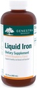 Genestra Brands Liquid Iron | Colloidal Mineral Supplemento | Natural Raspberry Flavor | 16.2 fl. oz.