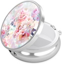 Nipichsha Pill Box, Piccolo Caso Pillola per Purse & Pocket, Organizzatore di medicina di viaggio carino, Porta contenitore di medicina portatile per tenere vitamine, Medicina, Olio di pesce e supplemento, B08-Belliful Fiori