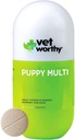 Vet Worthy Puppy MultiVitamins - Multivitamina per i cuccioli per sostenere la salute ottimale e benessere generale - Supplemento per cani con ferro, magnesio, zinco, vitamina A, vitamina B - Flavor del fegato,60 compresse masticabili