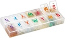 Extra Large Pill Organizer - Pill Box 7 Day Weekly Pill Organizer 2 volte al giorno e AM PM Daily Pill Organizer Case for Medicine Pills and Supplements with Braille and Bright XL Facile da leggere